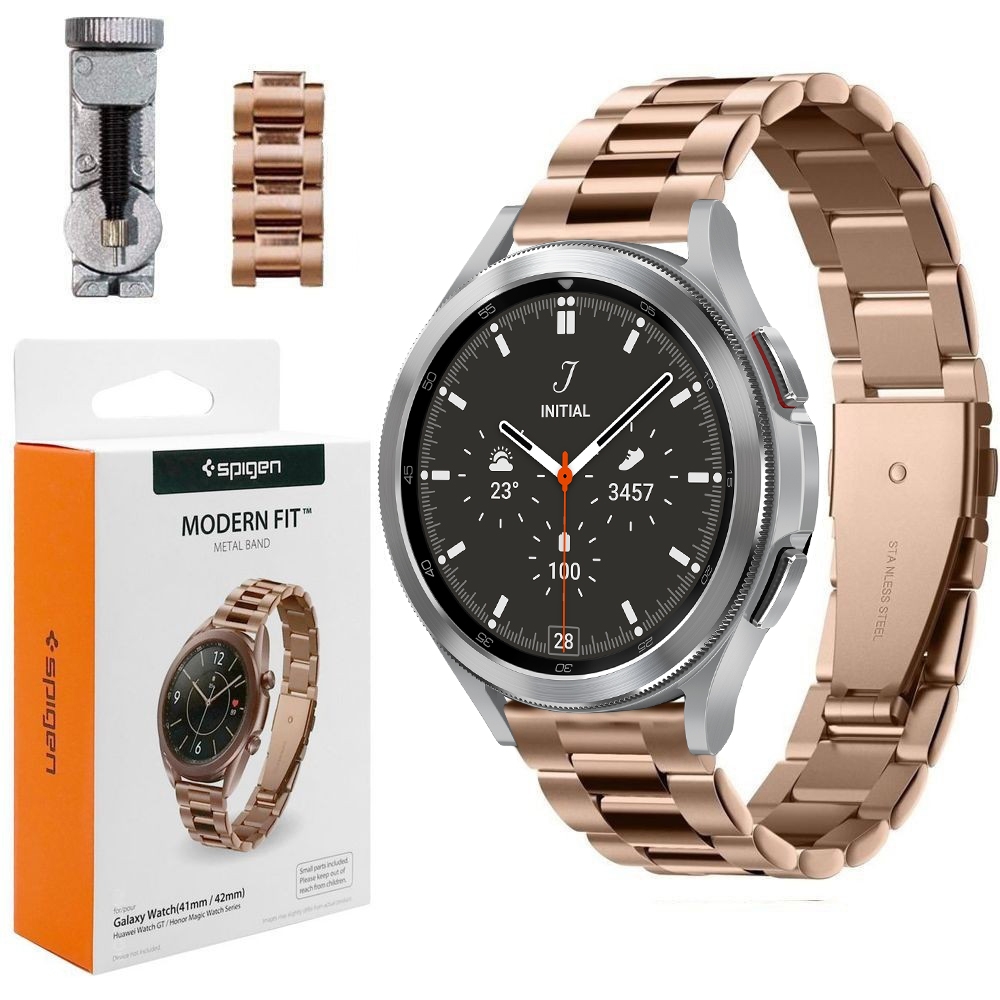 SPIGEN Modern Fit | Stalowa Bransoleta Pasek do Samsung Galaxy Watch 4 Classic 42/46mm