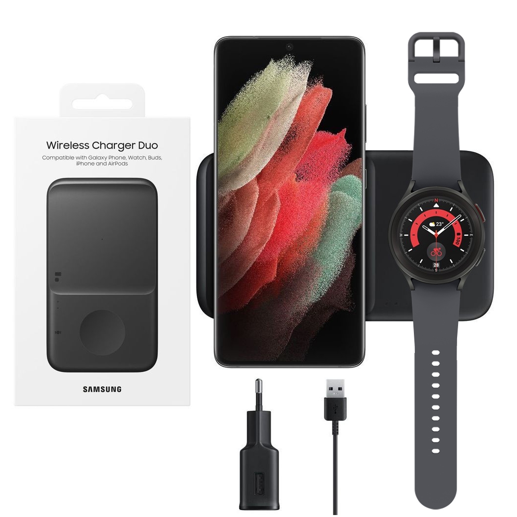 Samsung Wireless Charger Duo | Oryginalna Ładowarka Indukcyjna 2w1 | Galaxy Watch