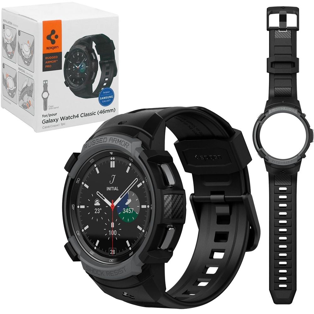Etui + Pasek SPIGEN Rugged Armor PRO do Samsung Galaxy Watch 4 Classic 46mm