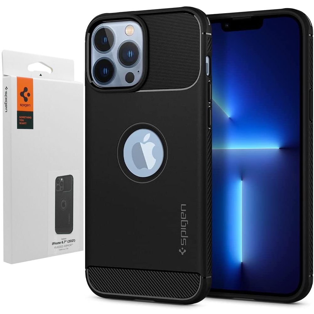 Etui SPIGEN Rugged Armor | Black do Apple iPhone 13 Pro Max