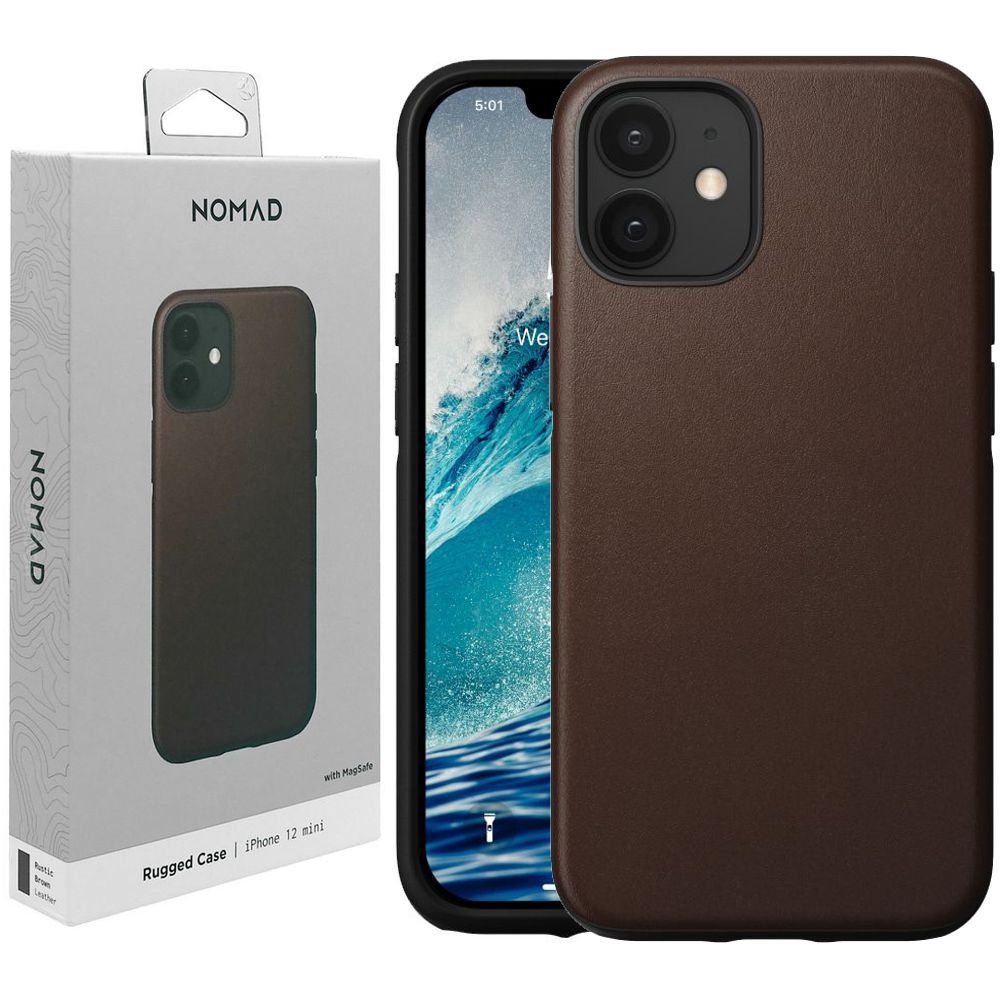 Skórzane Etui NOMAD MagSafe Leather Rugged Case do Apple iPhone 12 Mini