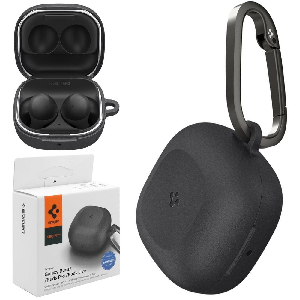 Etui SPIGEN Geo Fit | Graphite Gray do Samsung Galaxy Buds FE / 2 Pro / 2 / Pro / Live