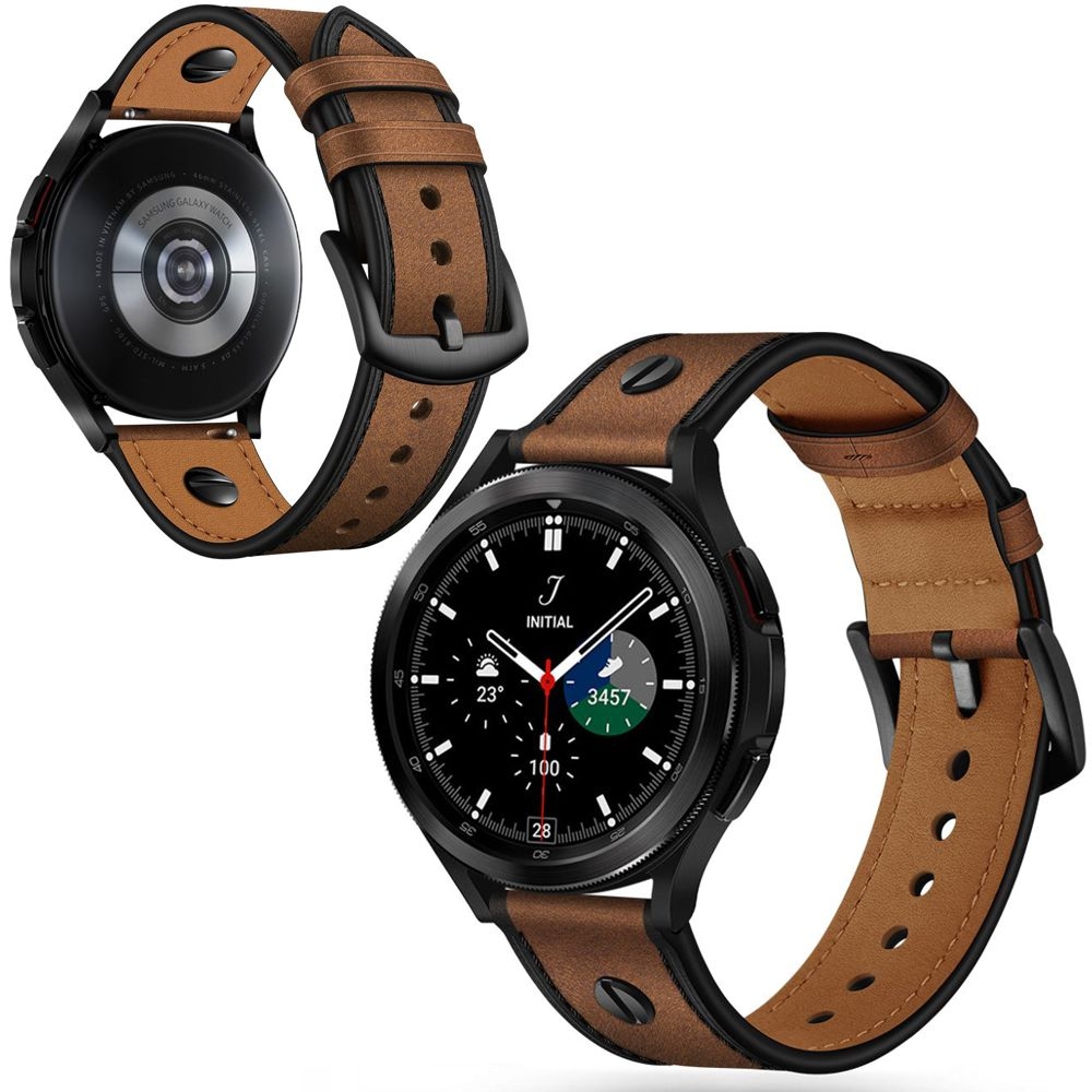 Skórzany Pasek Leather Screw Strap do Samsung Galaxy Watch 4 Classic 42/46mm