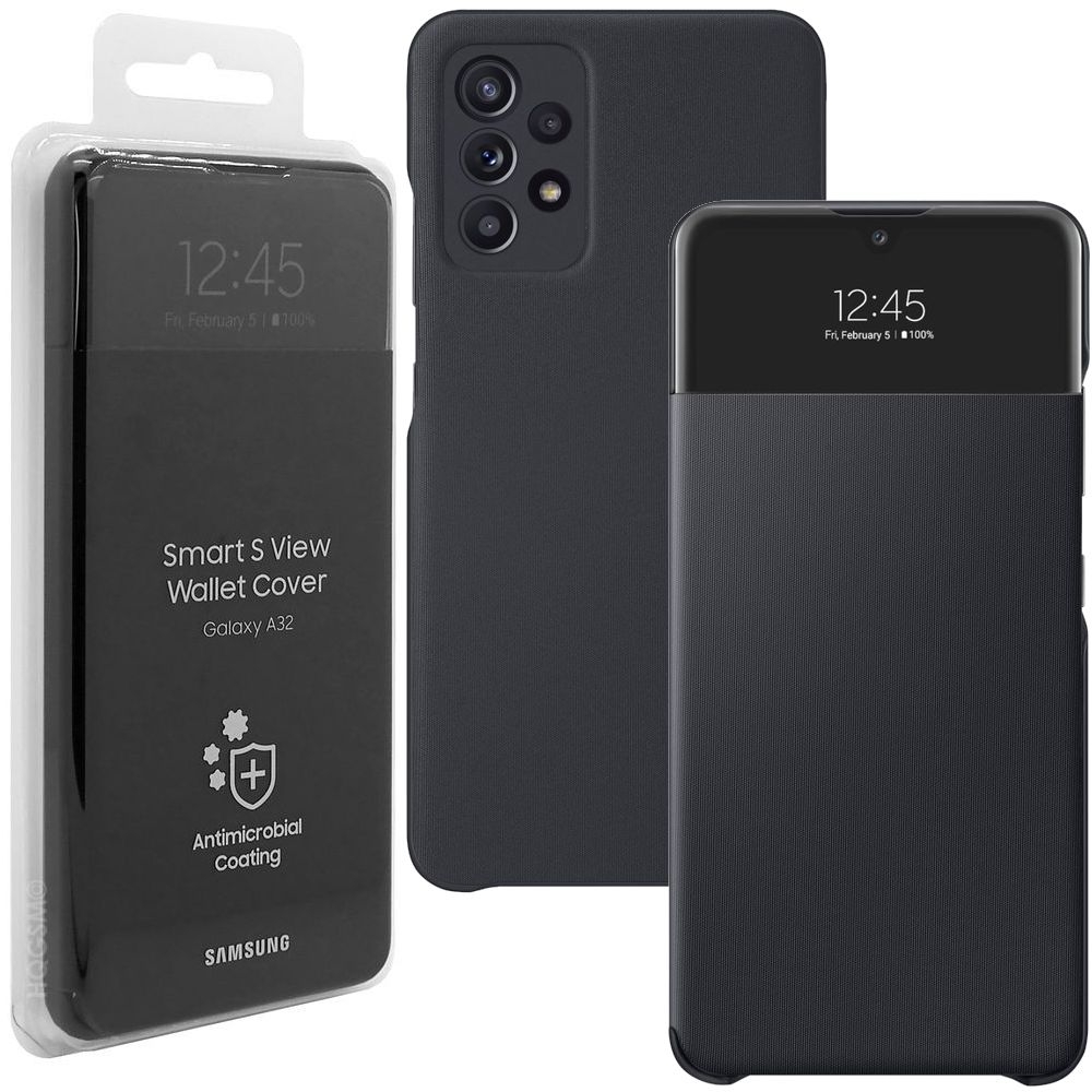 Oryginalne Etui Smart S View Wallet Cover do Samsung Galaxy A32 LTE