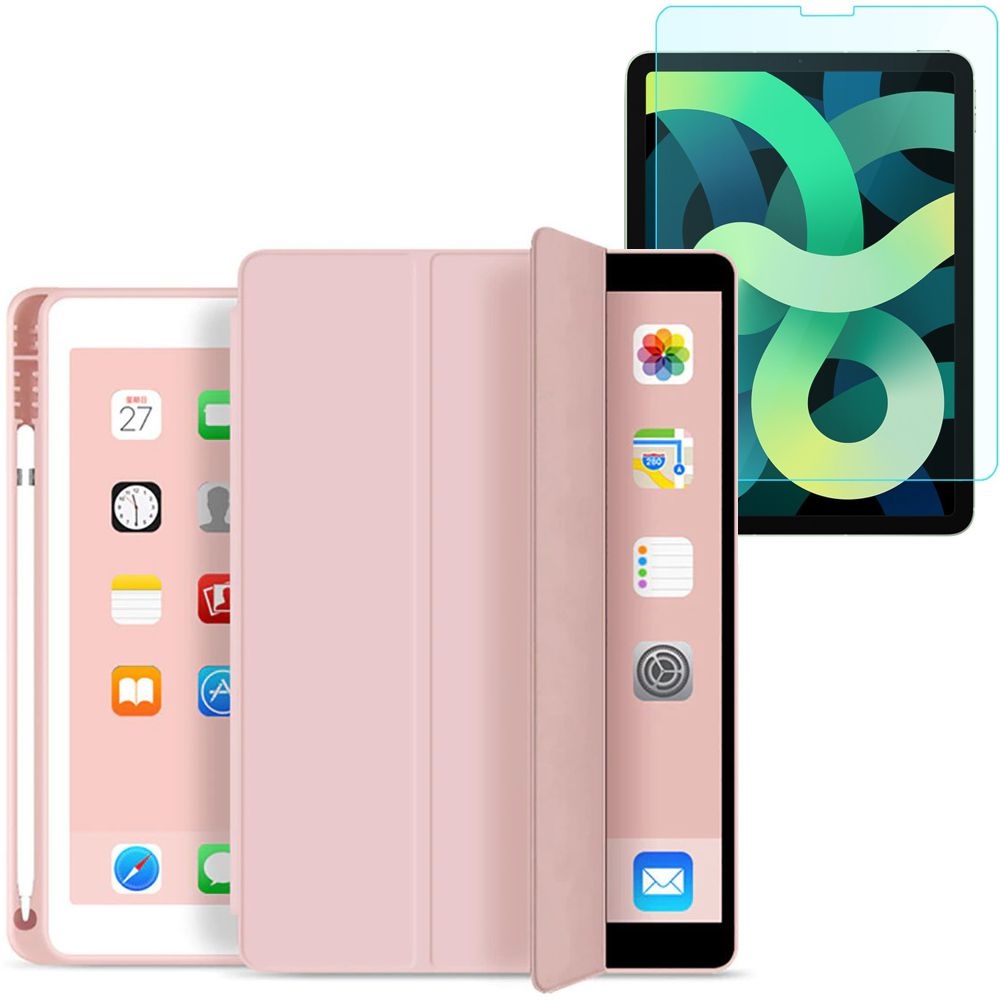 Zamykane Etui Smart Case SC Pen | Pink + SZKŁO do Apple iPad Air 4 / Air 5