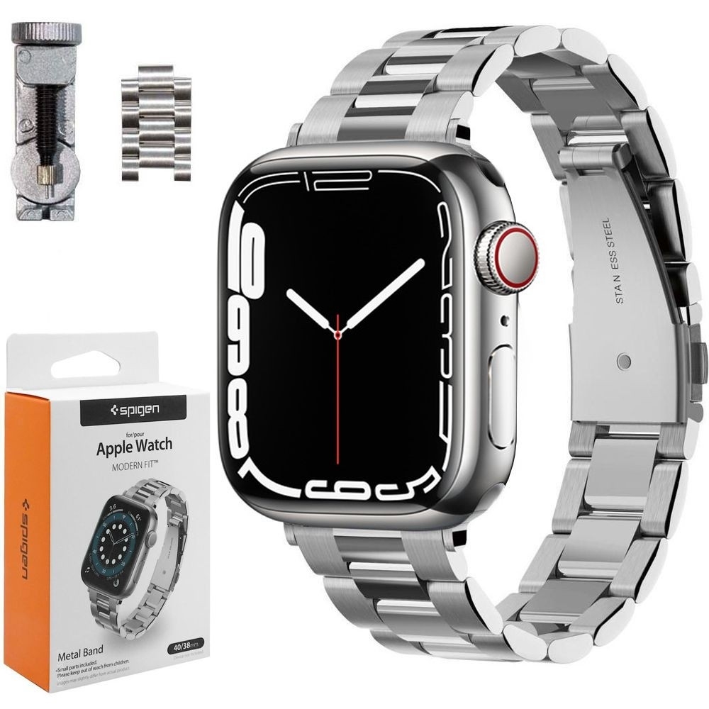 SPIGEN Modern Fit | Stalowa Bransoleta Pasek do Apple Watch 7 41mm