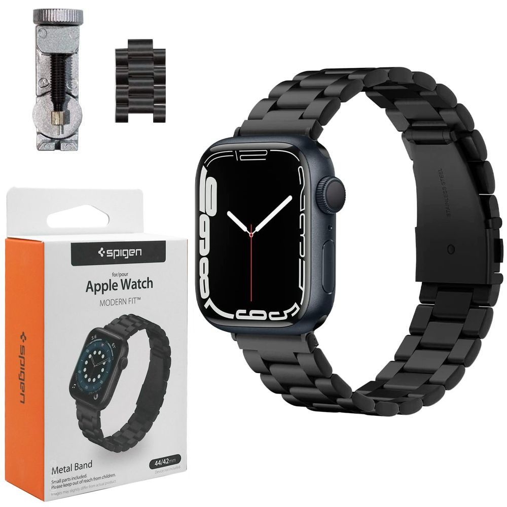 SPIGEN Modern Fit | Stalowa Bransoleta Pasek do Apple Watch 7 45mm
