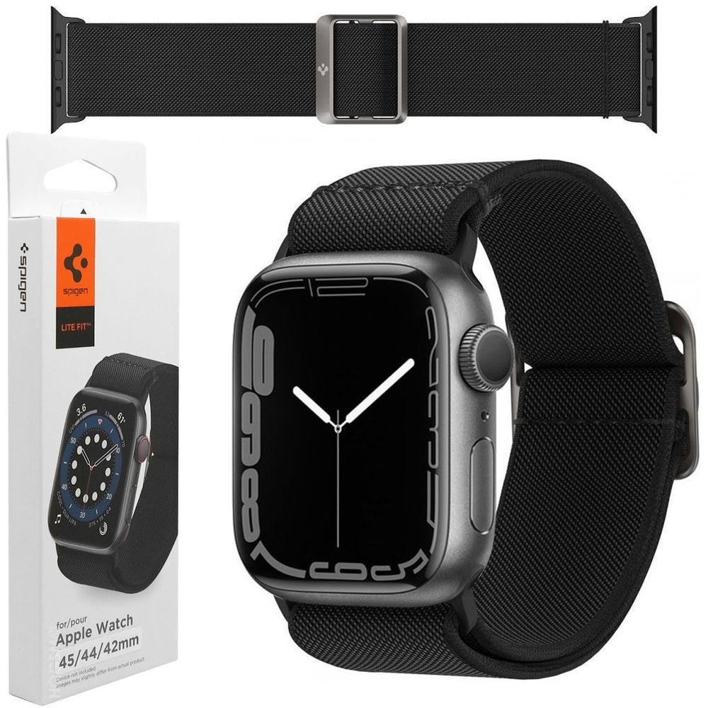 SPIGEN Fit Lite | Elastyczny Pasek do Apple Watch 7 45mm