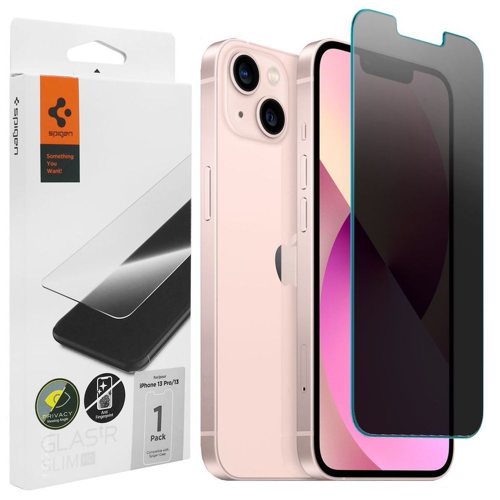 Szkło Prywatyzujące SPIGEN GLAS.tR Slim PRIVACY do Apple iPhone 13