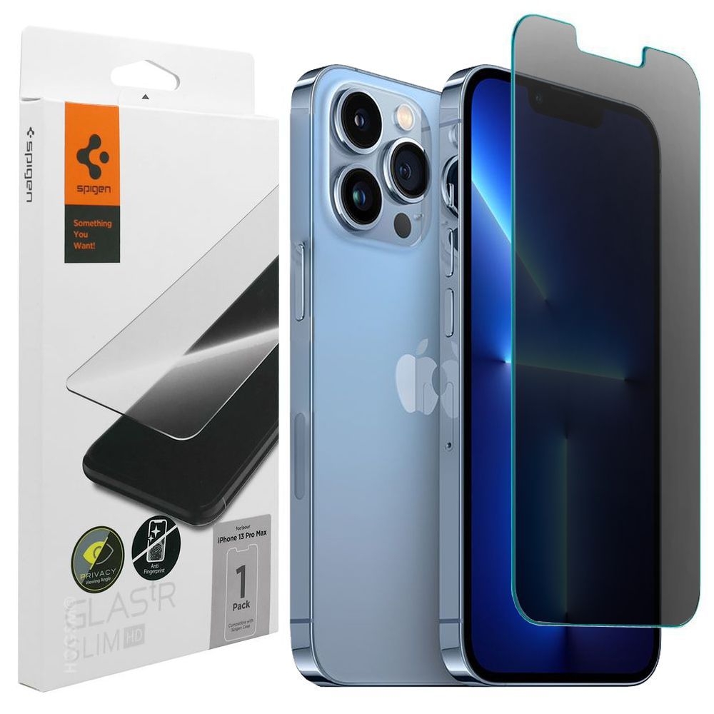 Szkło Prywatyzujące SPIGEN GLAS.tR Slim PRIVACY do Apple iPhone 13 Pro Max