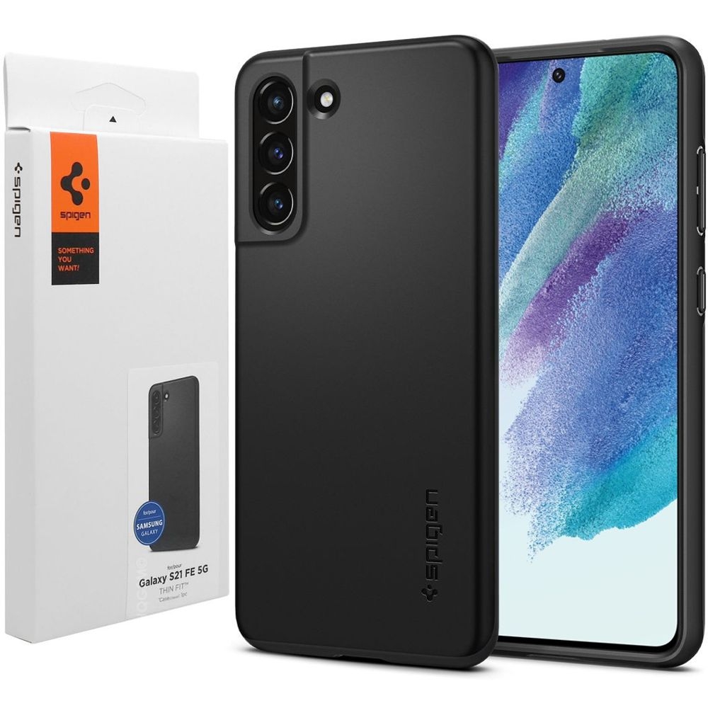 Etui SPIGEN Thin Fit | Black do Samsung Galaxy S21 FE 5G