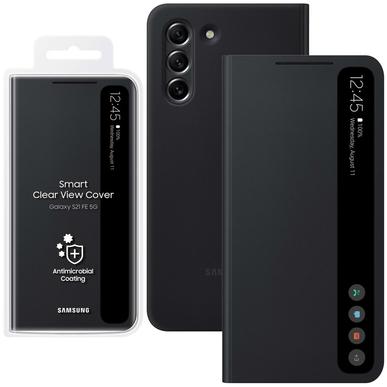 Oryginalne Etui z Klapką Smart Clear View Cover do Samsung Galaxy S21 FE 5G