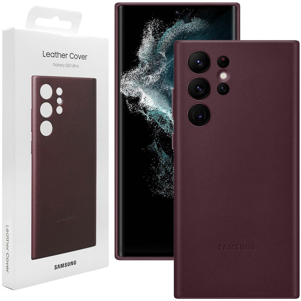 Oryginalne Etui Leather Cover do Samsung Galaxy S22 Ultra 5G