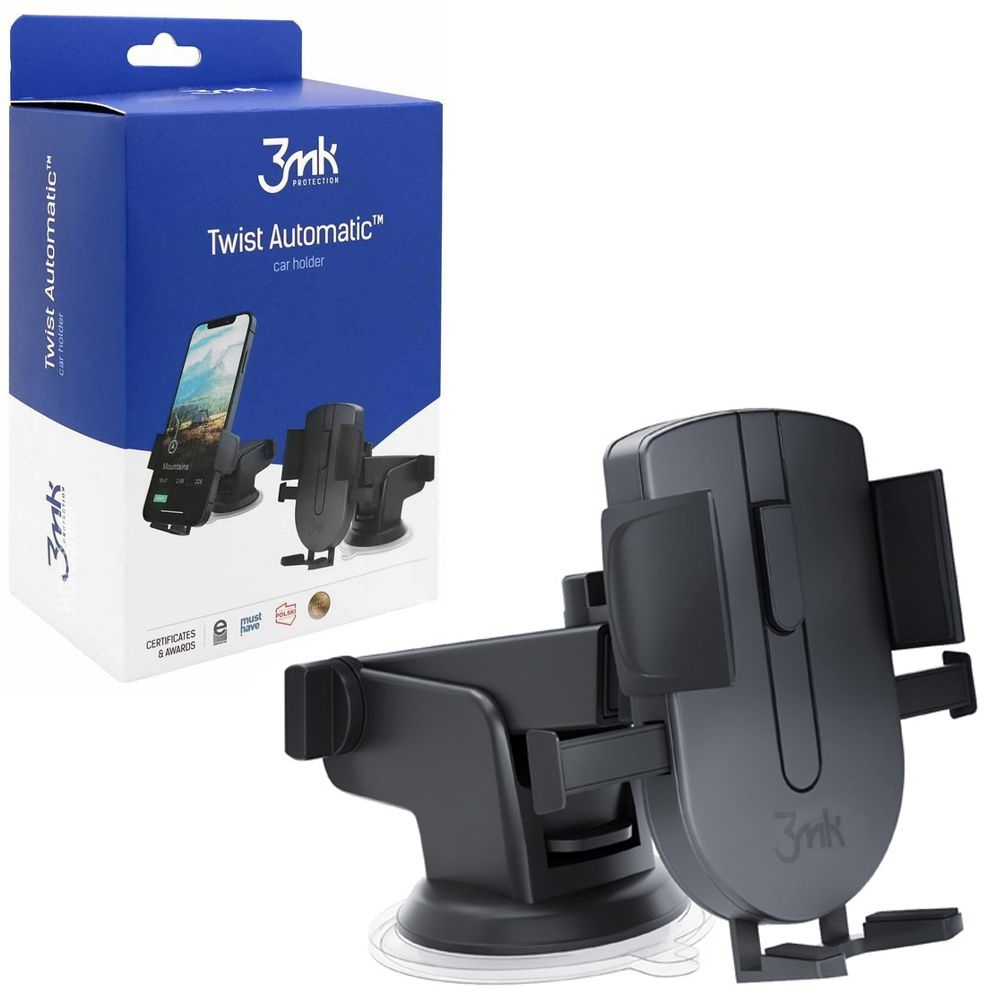 3mk Twist Automatic | Uchwyt Samochodowy z Regulowanym Ramieniem | Do Deski i Szyby