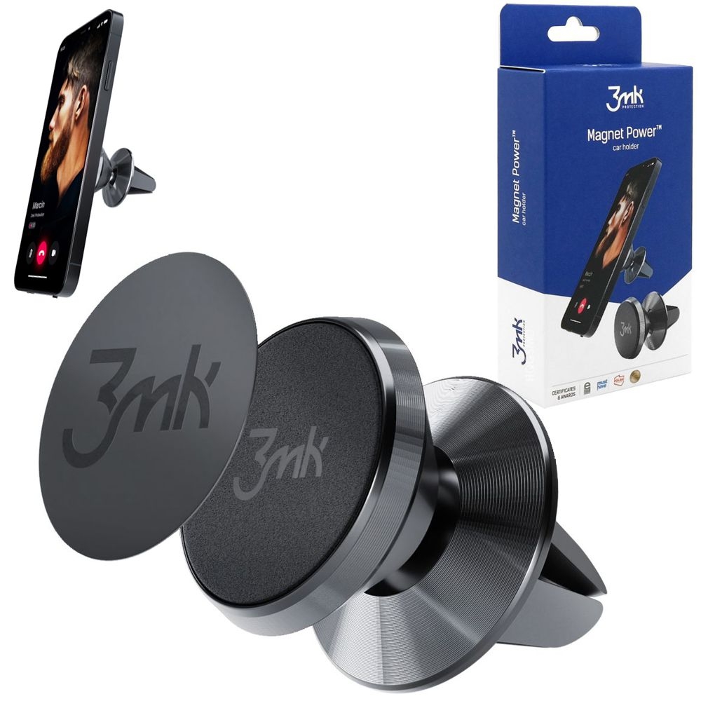 3mk Magnet Power | Mini Magnetyczny Uchwyt Samochodowy do Kratki