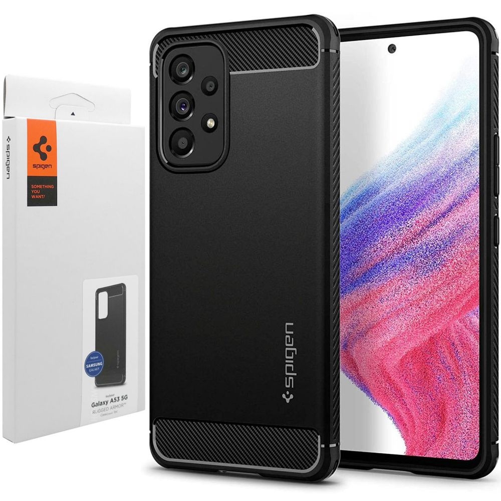 Etui SPIGEN Rugged Armor | Black do Samsung Galaxy A53 5G