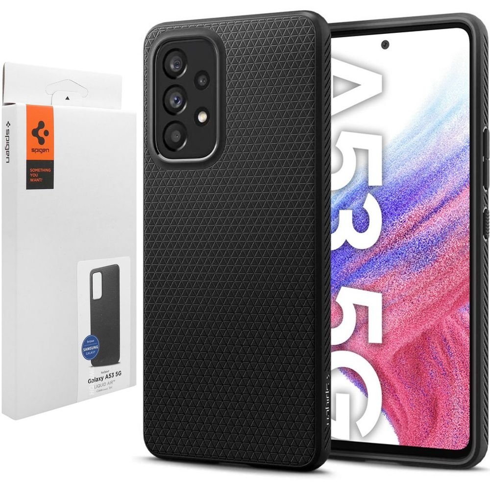 Etui SPIGEN Liquid Air | Matte Black do Samsung Galaxy A53 5G
