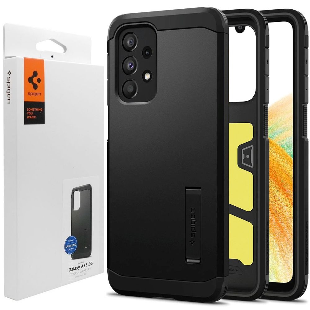 Pancerne Etui SPIGEN Tough Armor | Black do Samsung Galaxy A33 5G