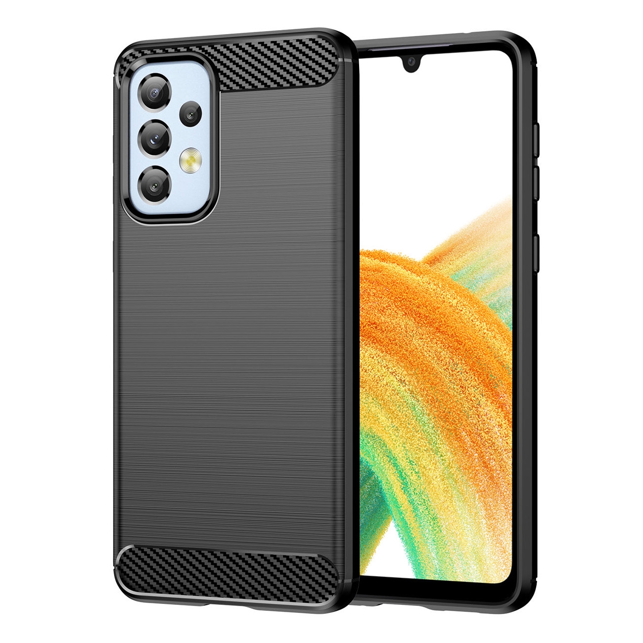 Etui CARBON Soft Case | Coal Black do Samsung Galaxy A33 5G