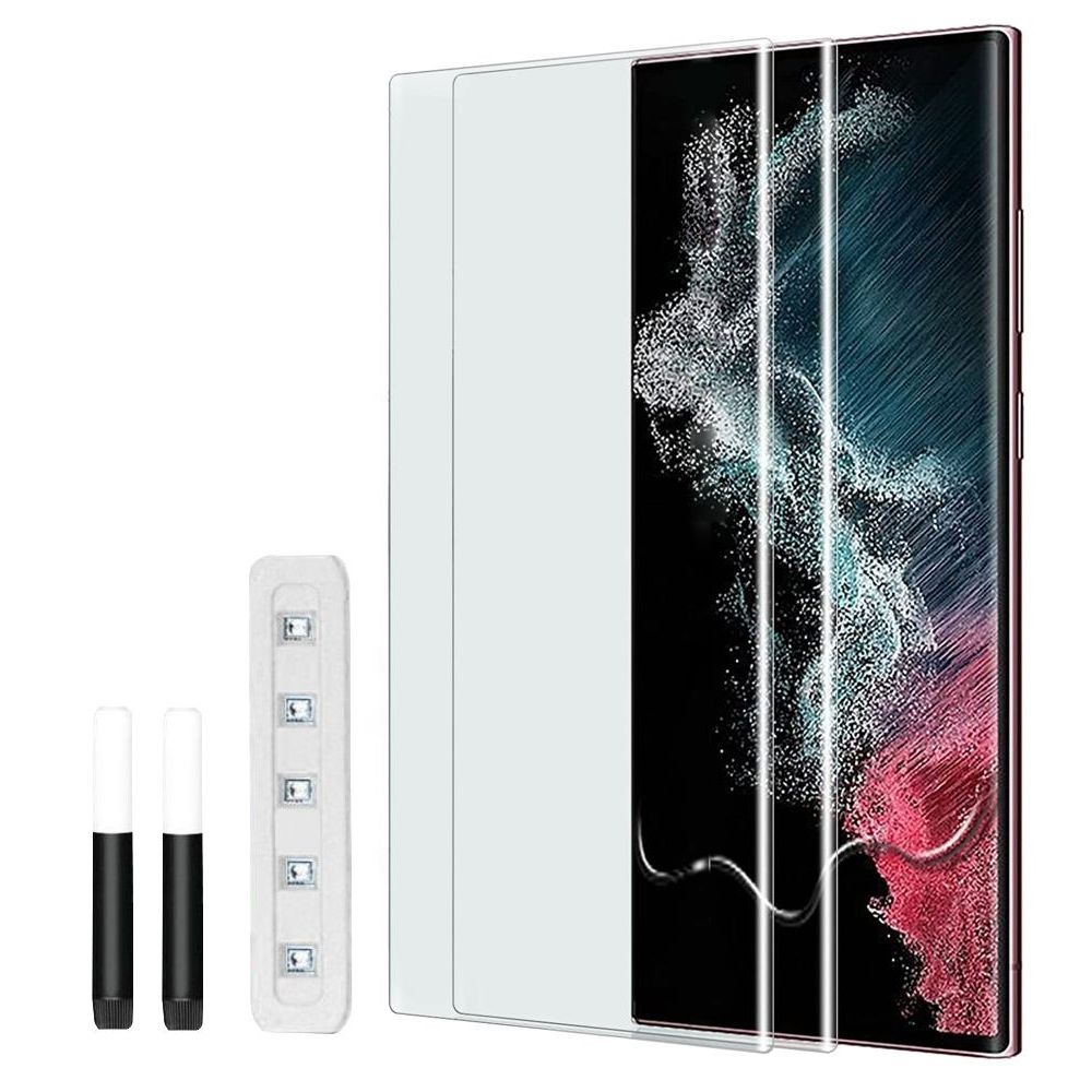 2x Hartowane Szkło UV | Cały Ekran do Samsung Galaxy S22 Ultra 5G