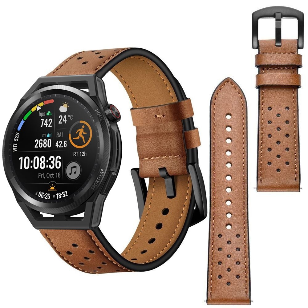 Skórzany Pasek Leather Strap Stitch do Huawei Watch GT Runner