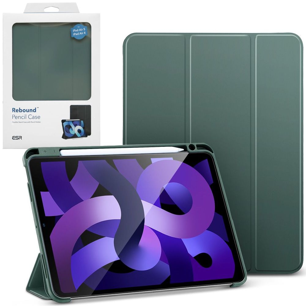 Etui ESR Rebound Pencil Flip Case | Green do Apple iPad Air 5 2022