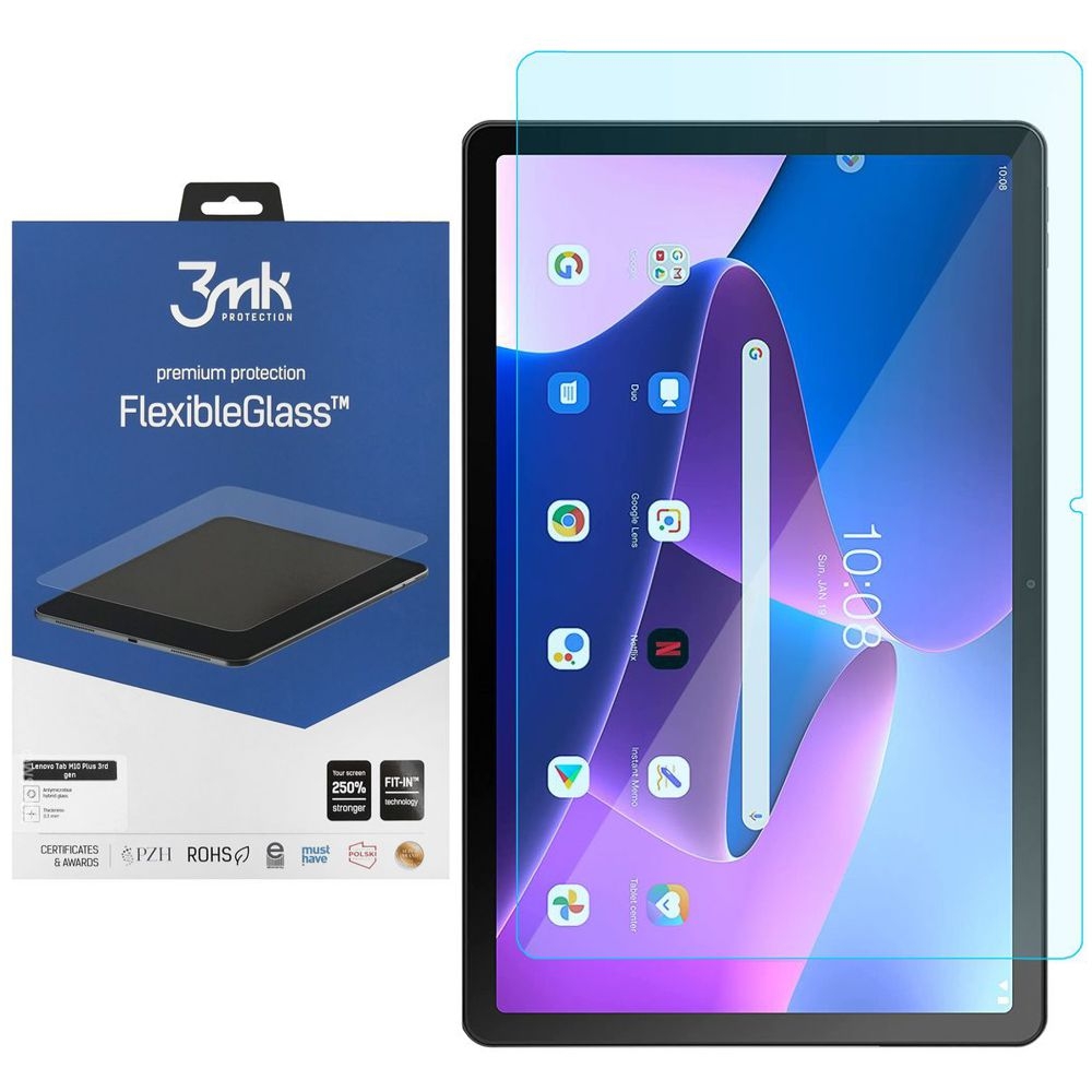 3mk Flexible Glass | Nietłukące Szkło Hybrydowe do Lenovo Tab M10 Plus 10.6 Gen 3