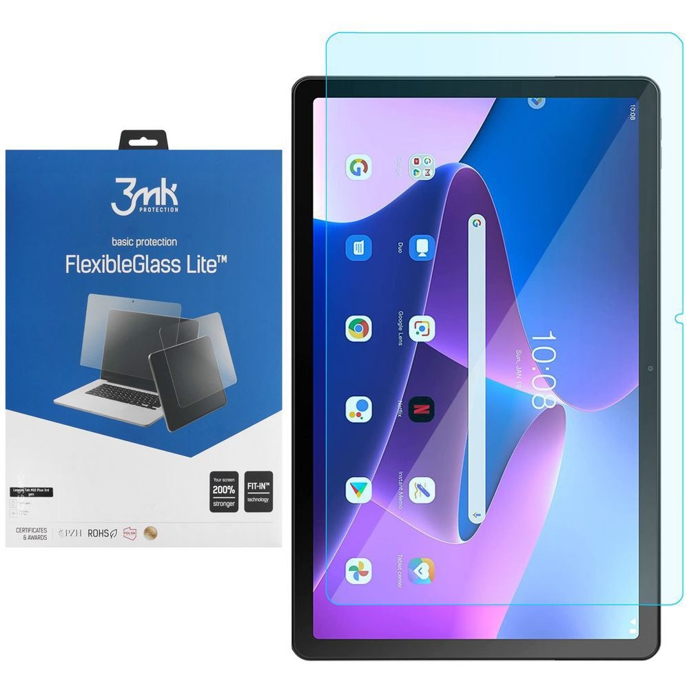 3mk Flexible Glass Lite | Nietłukące Szkło Hybrydowe do Lenovo Tab M10 Plus 10.6 Gen 3