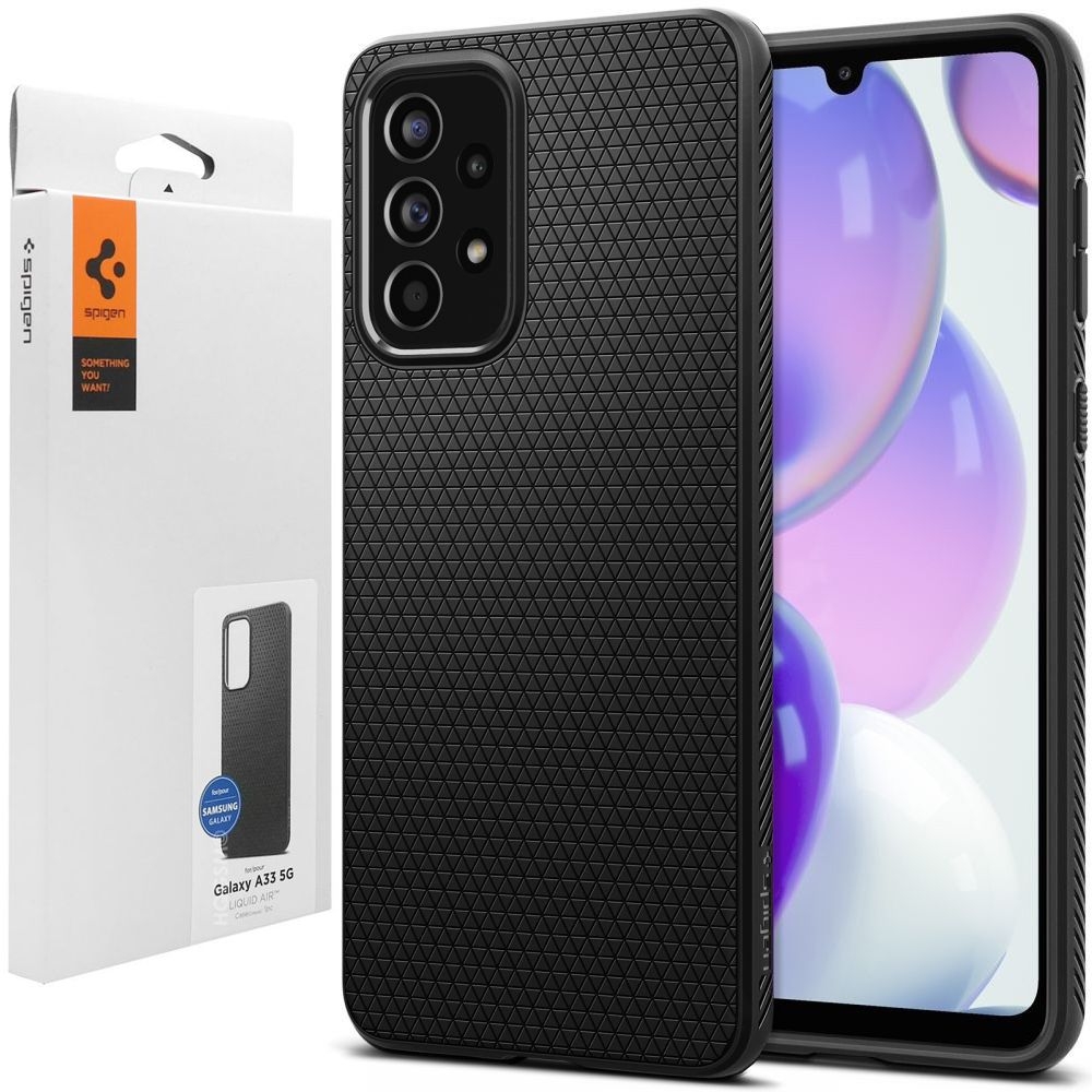 Etui SPIGEN Liquid Air | Matte Black do Samsung Galaxy A33 5G