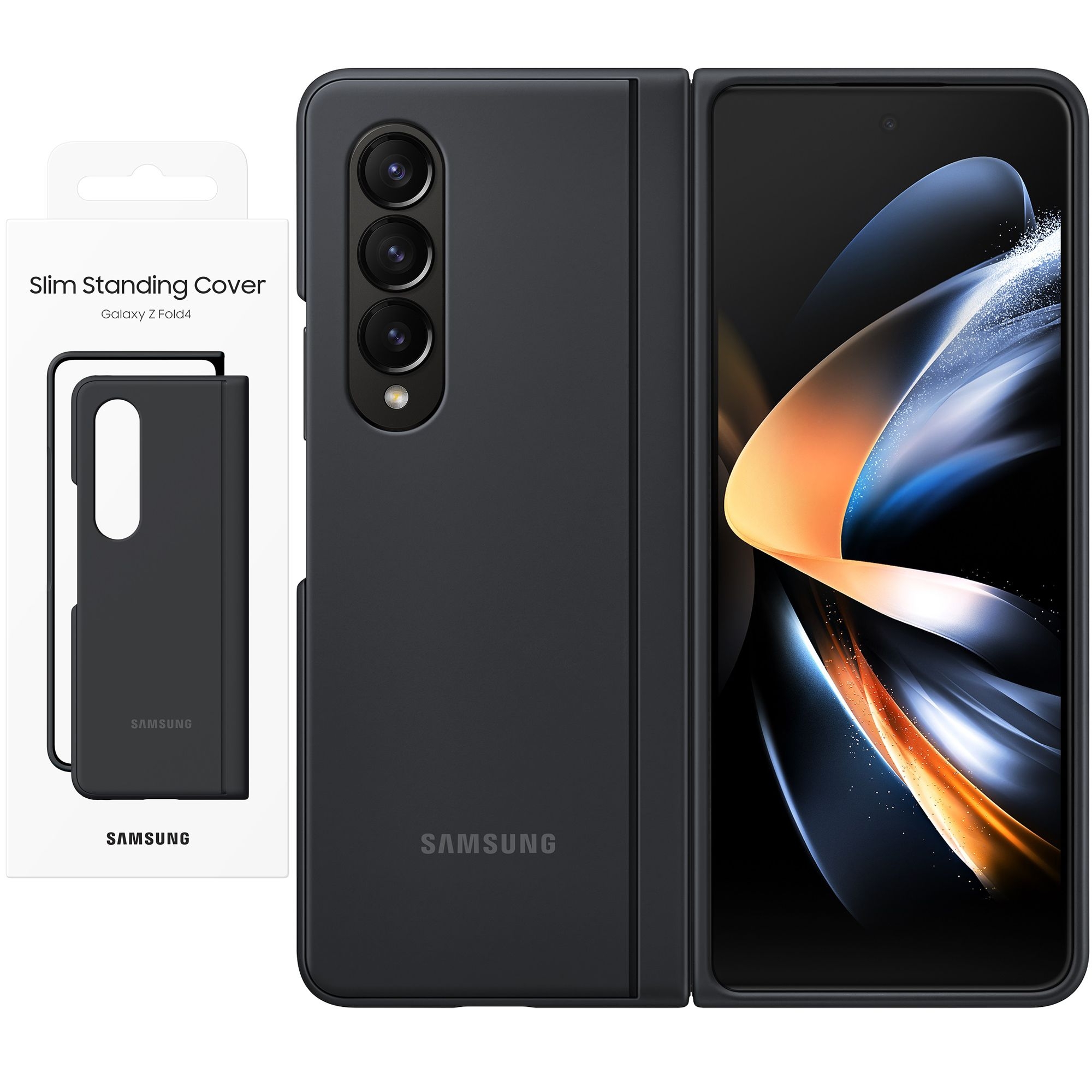 Oryginalne Etui Slim Standing Cover | Black do Samsung Galaxy Z Fold4