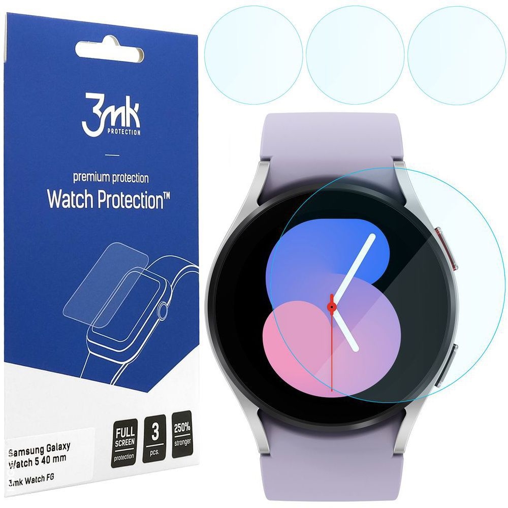 3x Folia Hybrydowa 3mk Watch Protection ARC do Samsung Galaxy Watch 5 40mm