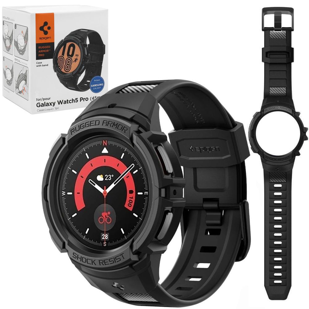 Etui + Pasek SPIGEN Rugged Armor PRO do Samsung Galaxy Watch 5 Pro 45mm