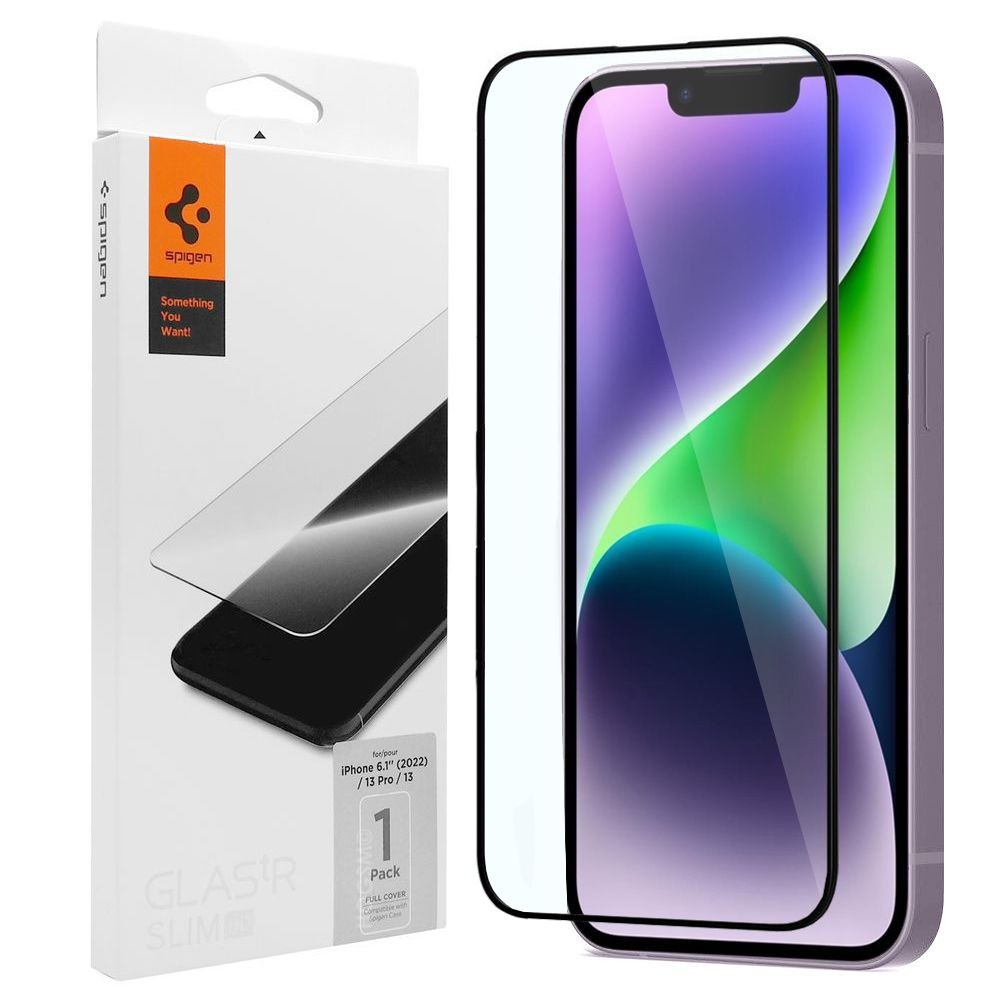 Szkło Hartowane SPIGEN GLAS.tR Slim | Full Cover do Apple iPhone 14