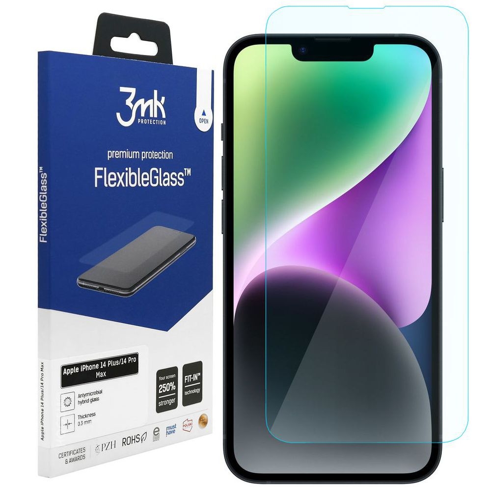 3mk Flexible Glass | Nietłukące Szkło Hybrydowe do Apple iPhone 14 Plus