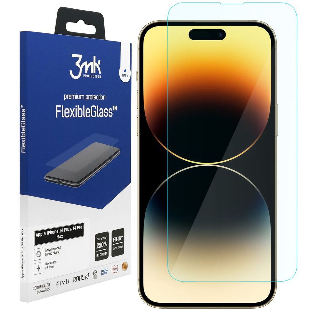 3mk Flexible Glass | Nietłukące Szkło Hybrydowe do Apple iPhone 14 Pro Max