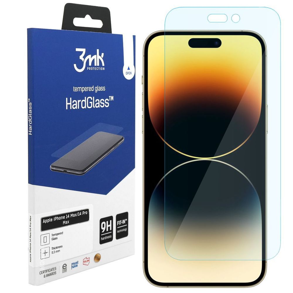 3mk HardGlass | Szkło Hartowane do Apple iPhone 14 Pro Max
