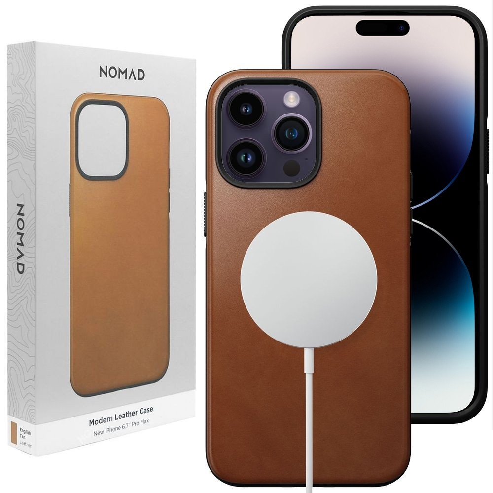 Etui Skóra Naturalna NOMAD MagSafe Leather Case do Apple iPhone 14 Pro Max
