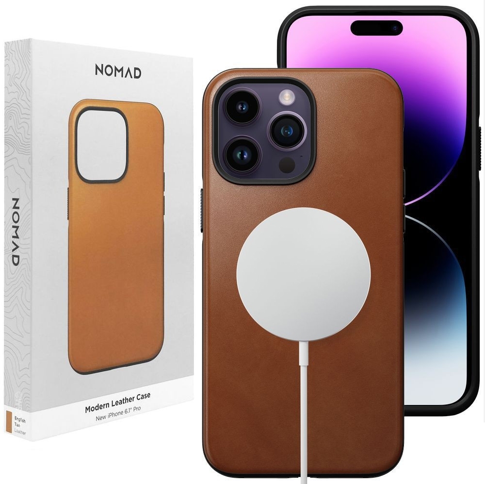 Etui Skóra Naturalna NOMAD MagSafe Leather Case do Apple iPhone 14 Pro