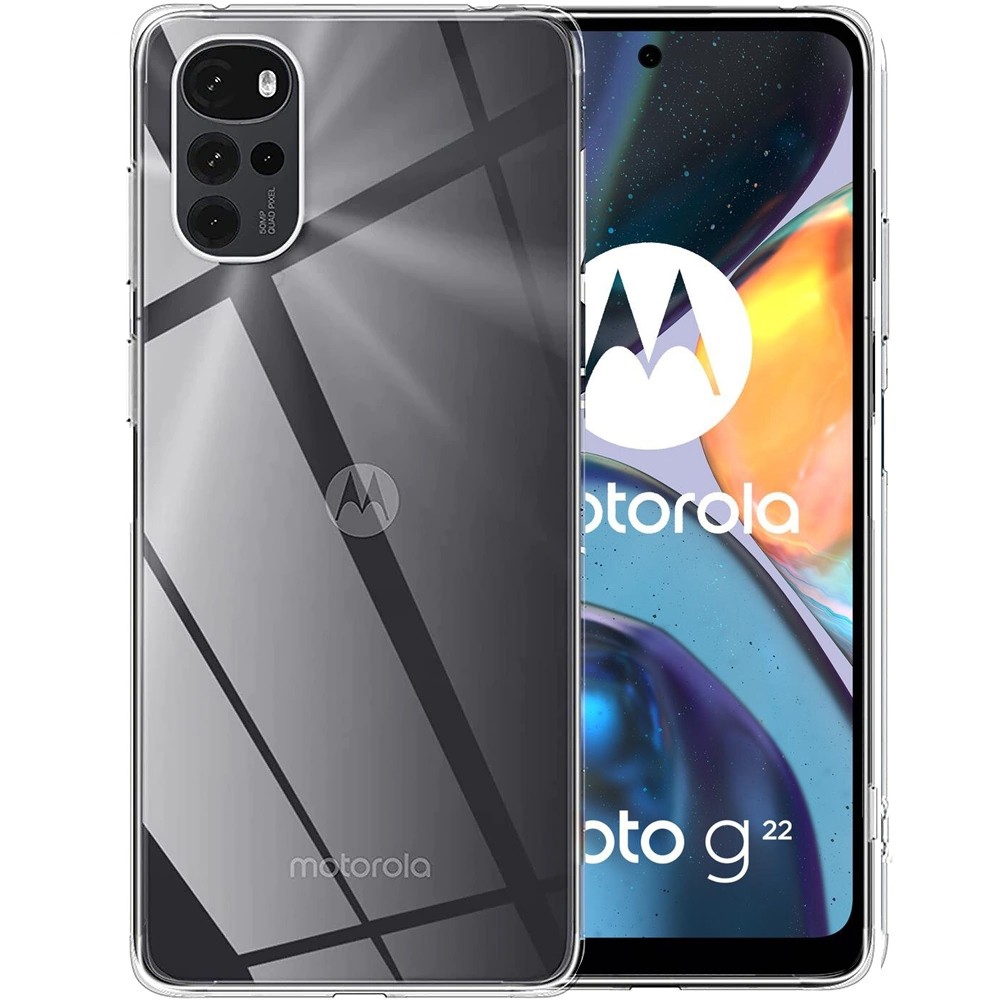 Cienkie Etui Feather Case | Bezbarwne | Clear do Motorola Moto G22