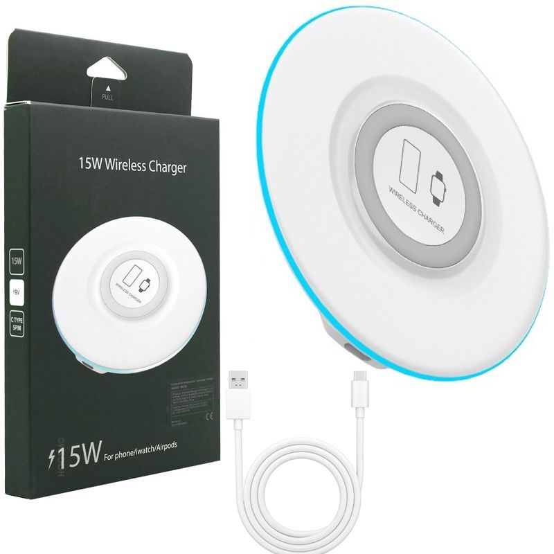 Ładowarka Indukcyjna 2w1 15W do Telefonu i Zegarka