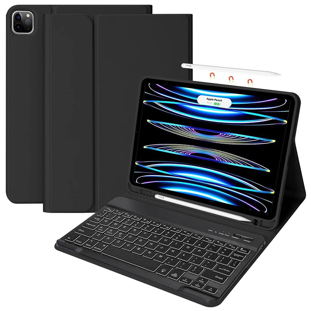Zamykane Etui Smart Pen z Klawiaturą Bluetooth do Apple iPad Pro 11 2022
