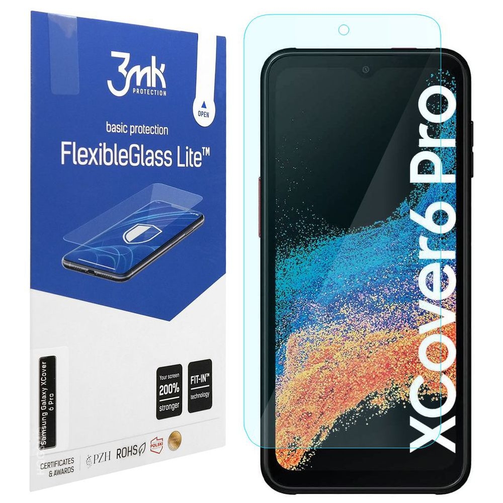 3mk Flexible Glass Lite | Nietłukące Szkło Hybrydowe do Samsung Galaxy XCover 6 Pro
