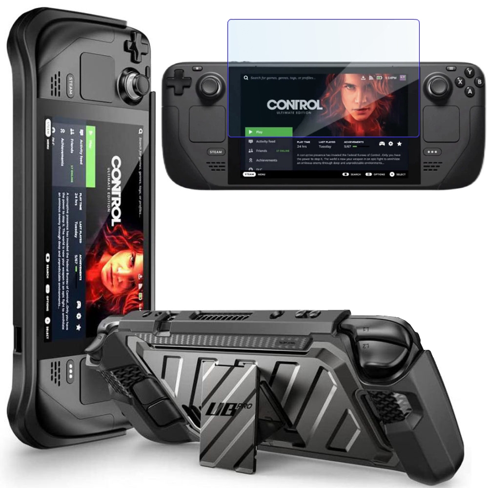 Pancerne Etui SUPCASE Unicorn Beetle Pro + SZKŁO do Steam Deck LCD/OLED