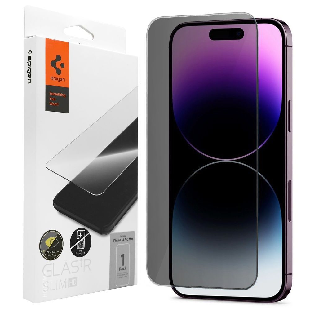 Szkło Prywatyzujące SPIGEN GLAS.tR Slim PRIVACY do Apple iPhone 14 Pro Max