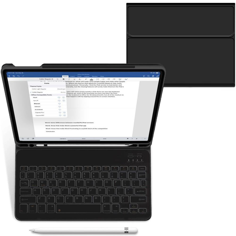 Zamykane Etui Smart Pen z Klawiaturą Bluetooth do Apple iPad 10.9 2022 10th gen