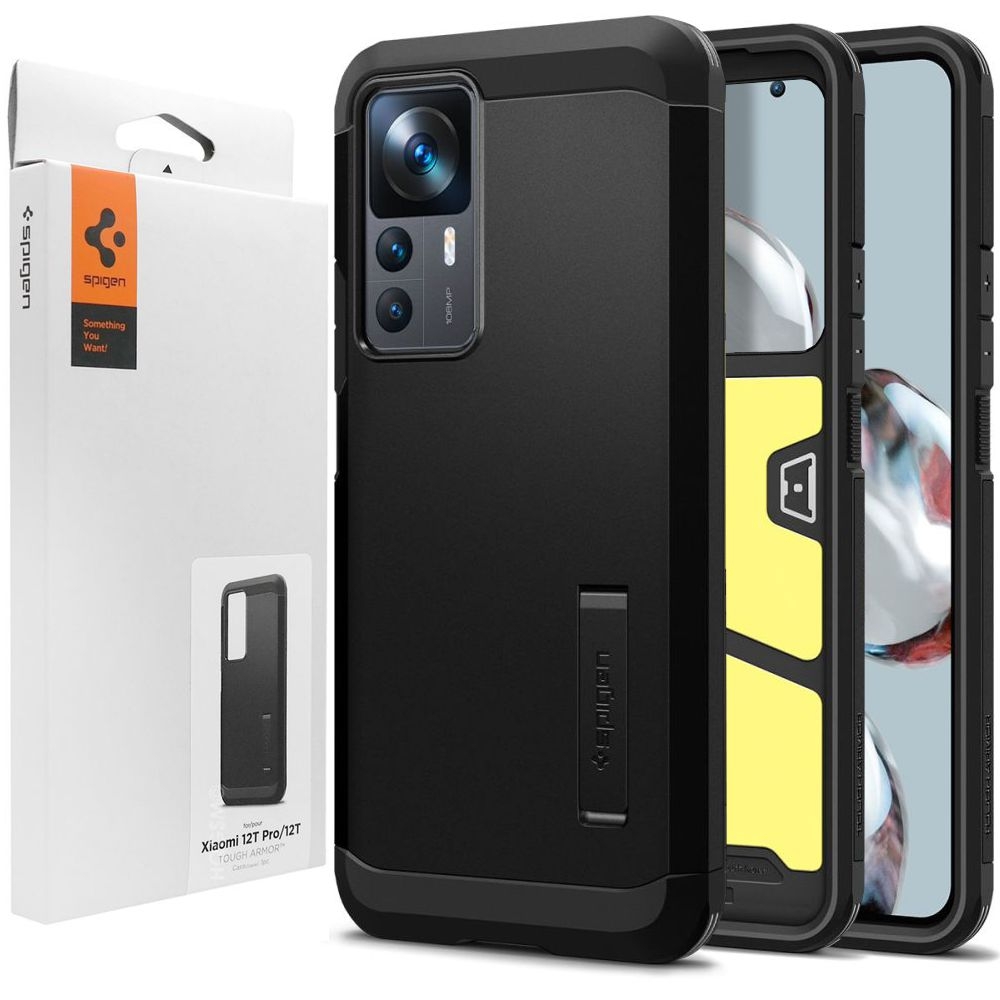 Pancerne Etui SPIGEN Tough Armor | Black do Xiaomi 12T / Pro
