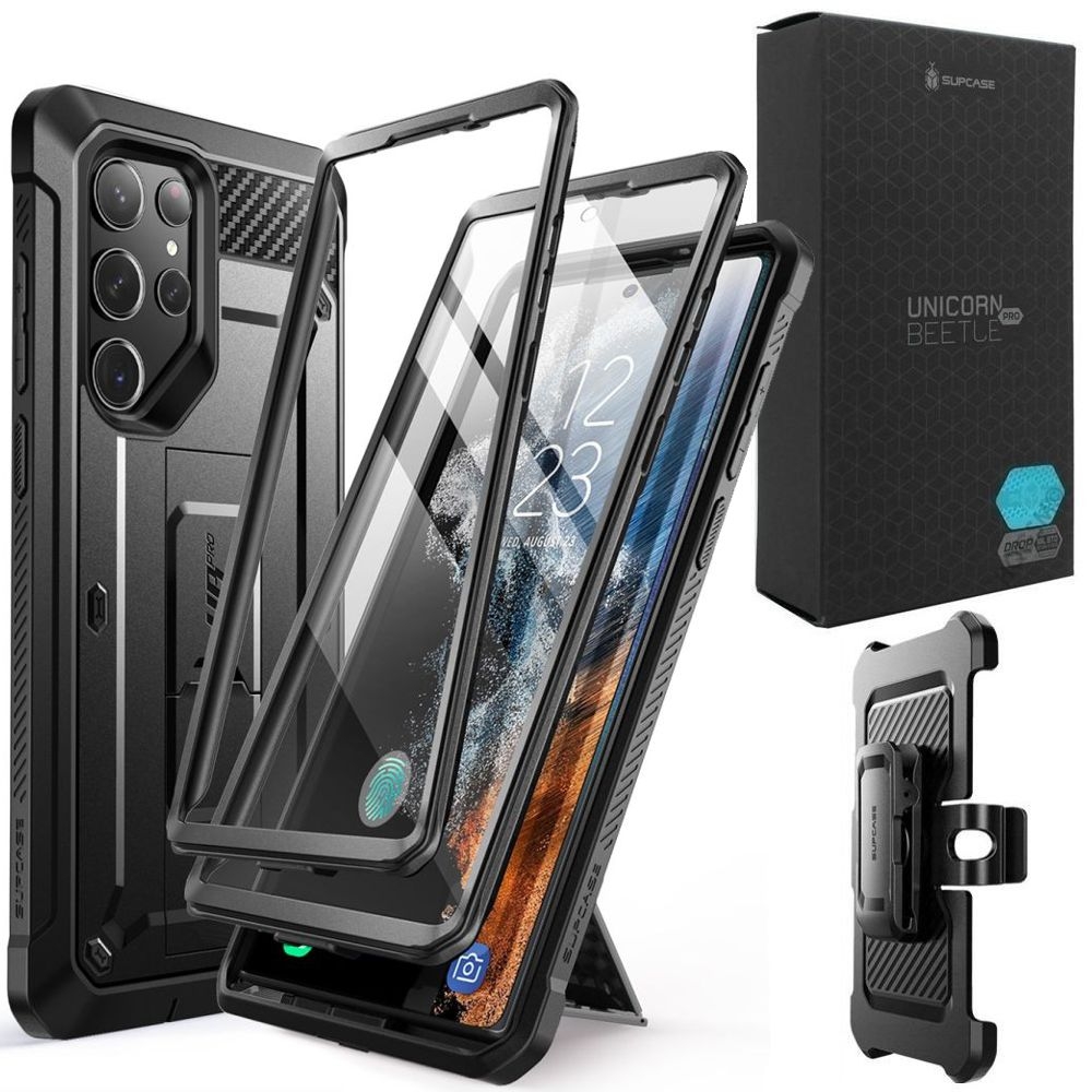 Etui SUPCASE Unicorn Beetle Pro | Obudowa Przód Tył 2-pak na CAŁY Samsung Galaxy S23 Ultra