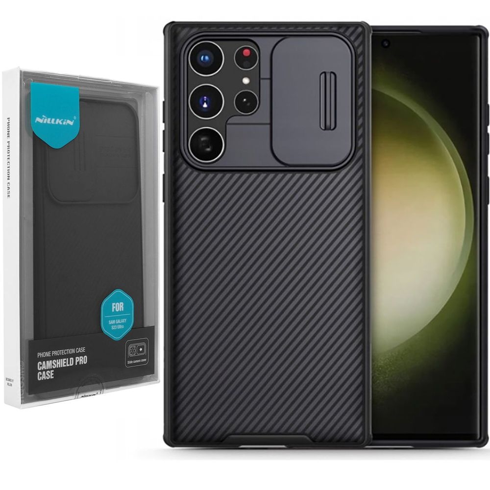 Etui NILLKIN CamShield | Czarne do Samsung Galaxy S23 Ultra