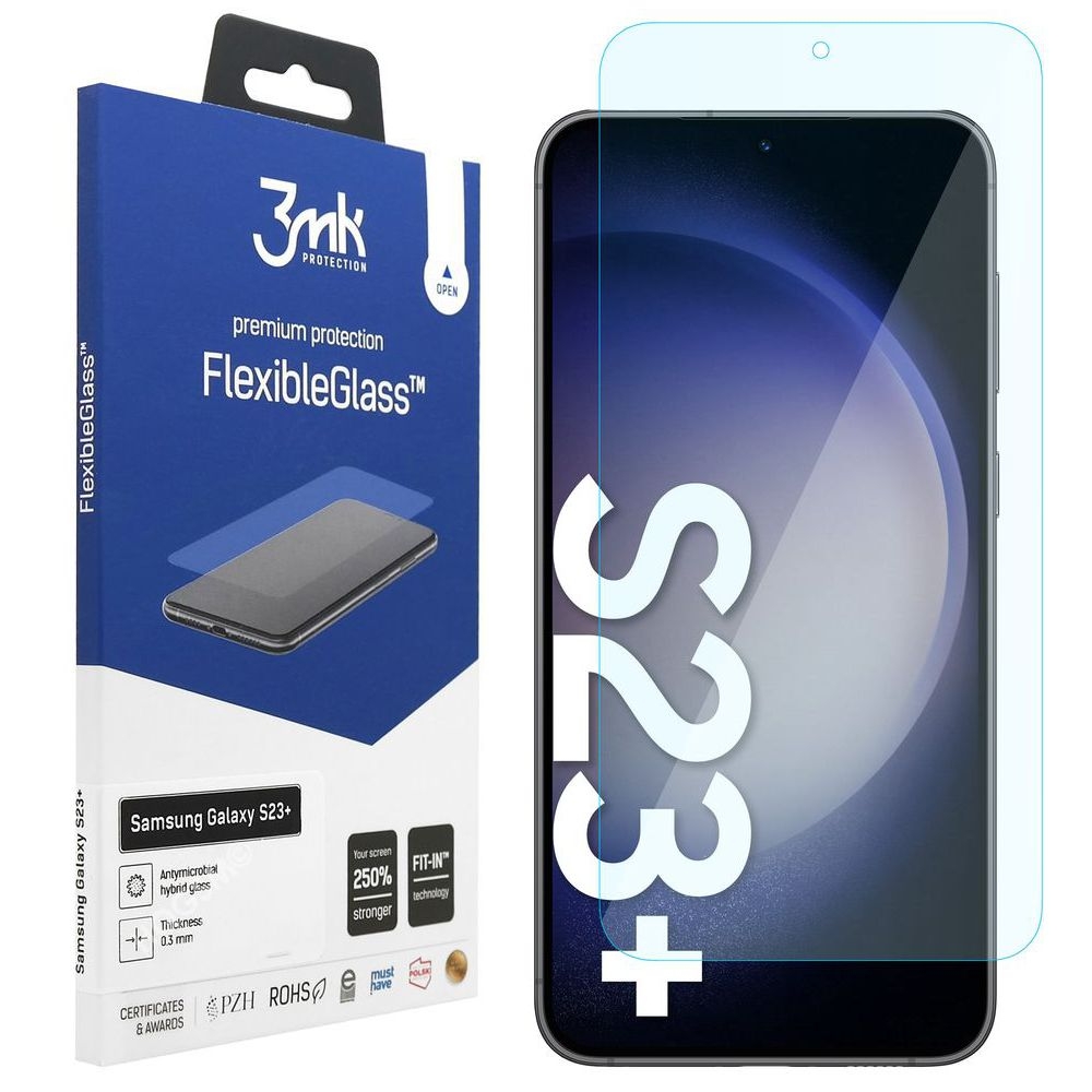 3mk Flexible Glass | Nietłukące Szkło Hybrydowe do Samsung Galaxy S23+ Plus