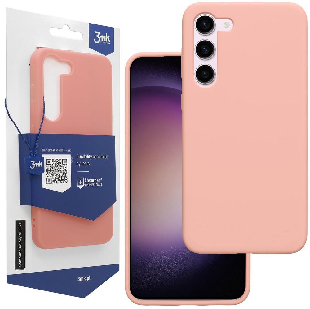 Cienkie Etui 3mk Matt Case | Pink do Samsung Galaxy S23 |